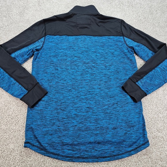 Hurley Men's Blue Black Athletic 1/4 Zip Pullover Long Sleeve Shirt Size S NWOT - Picture 2 of 6